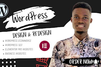 build wordpress elementor website design wordpress woocommerce ecommerce website