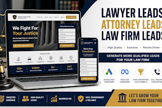 generate lawyer leads, attorney leads, law firm leads via google ads