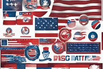 create patriotic and political logo