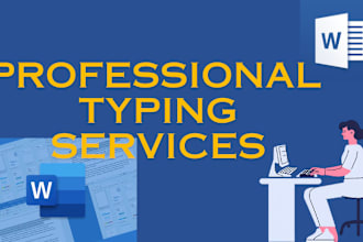 do a fast copy typing job, retype scanned pdf documents