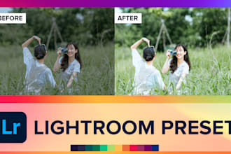 create premium lightroom preset in 12 hours