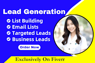 do targeted b2b lead generation prospect list and email list building