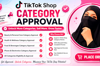 approve tiktok shop category, unlock restricted categories