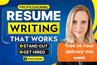 write you a resume that will get you a job