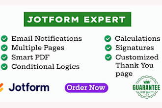 design responsive online form quiz survey using jotform