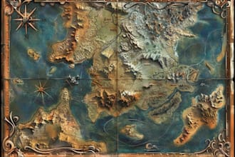 create high quality bespoke fantasy maps