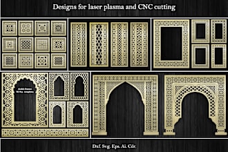 make arabic and morccan patterns for laser cutting