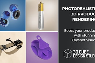 do 3d product modeling and 3d product rendering with keyshot