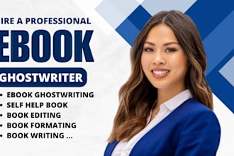 ebook ghostwriter, book description, book blurb, ebook writer, self help book