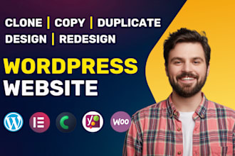 clone, copy, redesign, rebuild or edit wordpress website with elementor pro