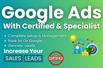 audit, setup, optimize and manage your google ads adwords ppc campaigns