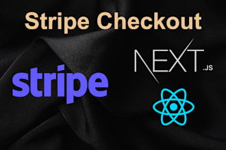 integrate stripe payment system to nextjs or react web app