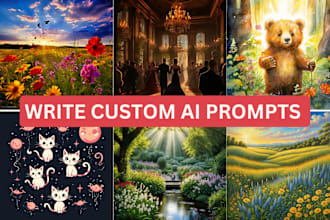 write custom ai prompts for product listings, art, images, content creation