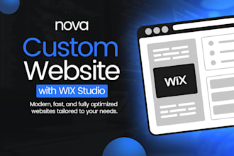 professional wix studio website design, responsive and SEO friendly
