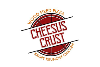 design top quality modern fired pizza logo