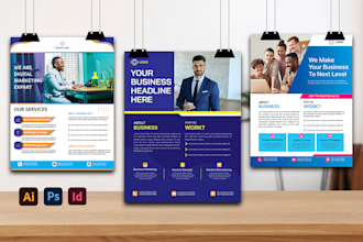 design professional business and event flyer