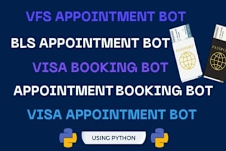 make vfs appointment bot, booking bot, vfs, auto fill bot