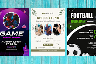 create high quality promotional posters or flyers