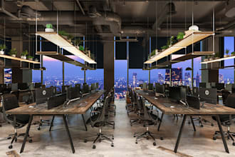 do modern interior design, renovation, 3d render, animation