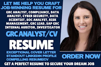 write grc resume, compliance, data analyst, cybersecurity, data governance, soc