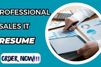 write you sales IT resume, marketing resume, cover letter, linkedin optimization