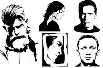 turn your picture into a stencil, silhouette or line art