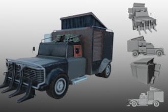 create realist 3d game asset