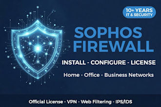 install and configure sophos firewall with official license