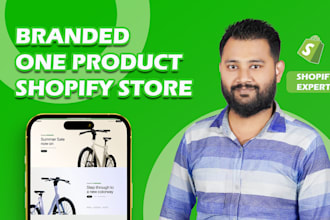 build a branded one product shopify store, shopify dropshipping store