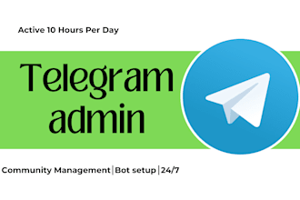be your telegram group admin or moderator in crypto