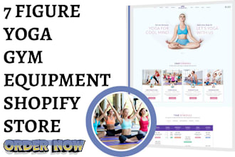 design yoga shopify store gym website fitness website yoga dropshipping website