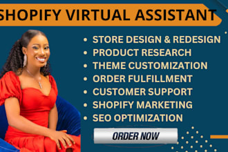 be your shopify virtual assistant shopify manager social media marketing manager