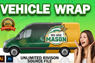 make branding vehicle wrap design for your car, van, truck, food truck