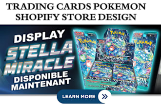 design profitable trading card shopify store pokemon cards store sport game card