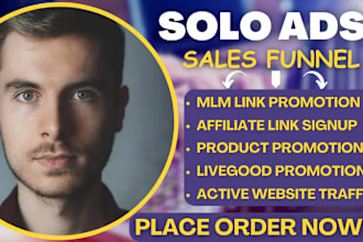 blast solo ads USA campaign, affiliate link promotion, livegood, MLM promotion