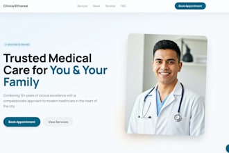 create custom landing page
