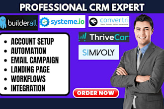 setup systeme io thrivecart clickfunnels builderall simvoly flowtrack convertri