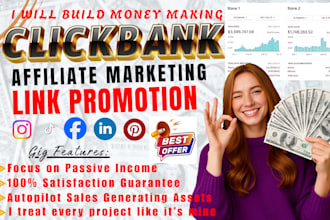 create clickbank, promote affiliate referral product link, boost passive income