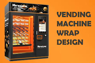 design a unique vending machine wrap and atm machine wrap