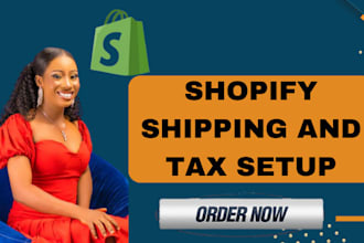 set up shopify shipping and tax set up with free store audit