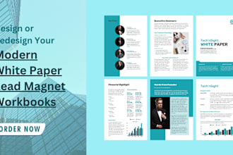 write and design white paper design brochure design case study PDF presentation