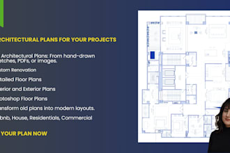 create architectural 2d plans and blueprints from pictures