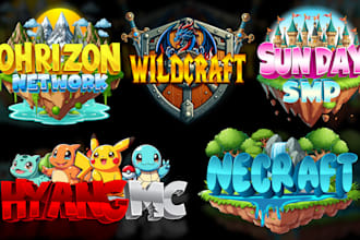 create minecraft server logo and server icon