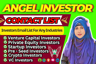 find angel, seed, venture capital, private investors leads