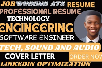 craft a professional ats compliant resume, sales, tech, software engineer