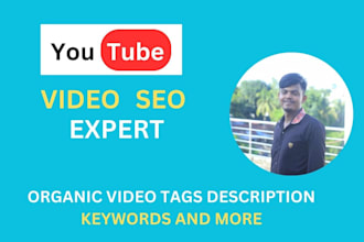 do video ranking youtube seo expert channel growth  rank manager views subcriber