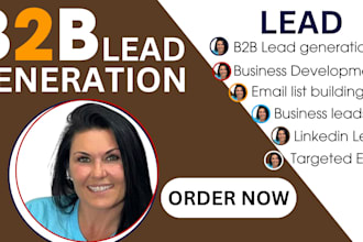 do b2b lead generation, build niche targeted email list or google map scraping
