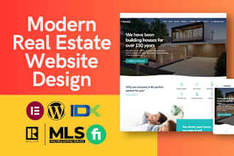 create modern real estate website for agents and realtors