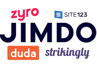 do strikingly jimdo website site 123 duda seo and zyro