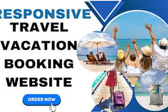 responsive travel vacation rental appointment website travel booking website